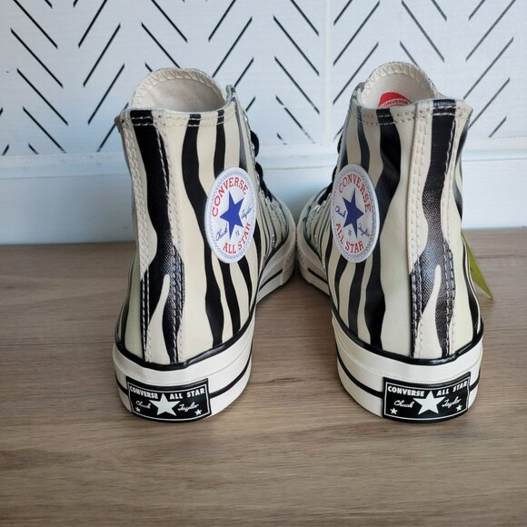 ⭐Converse Chuck 70 Hi 7 Men's Shoes Zebra Print Canvas Glow in the Dark A15032C - Picture 5 of 11